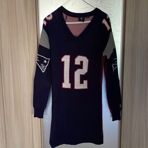 NFL Team Apparel Navy and Red Jersey Tom Brady